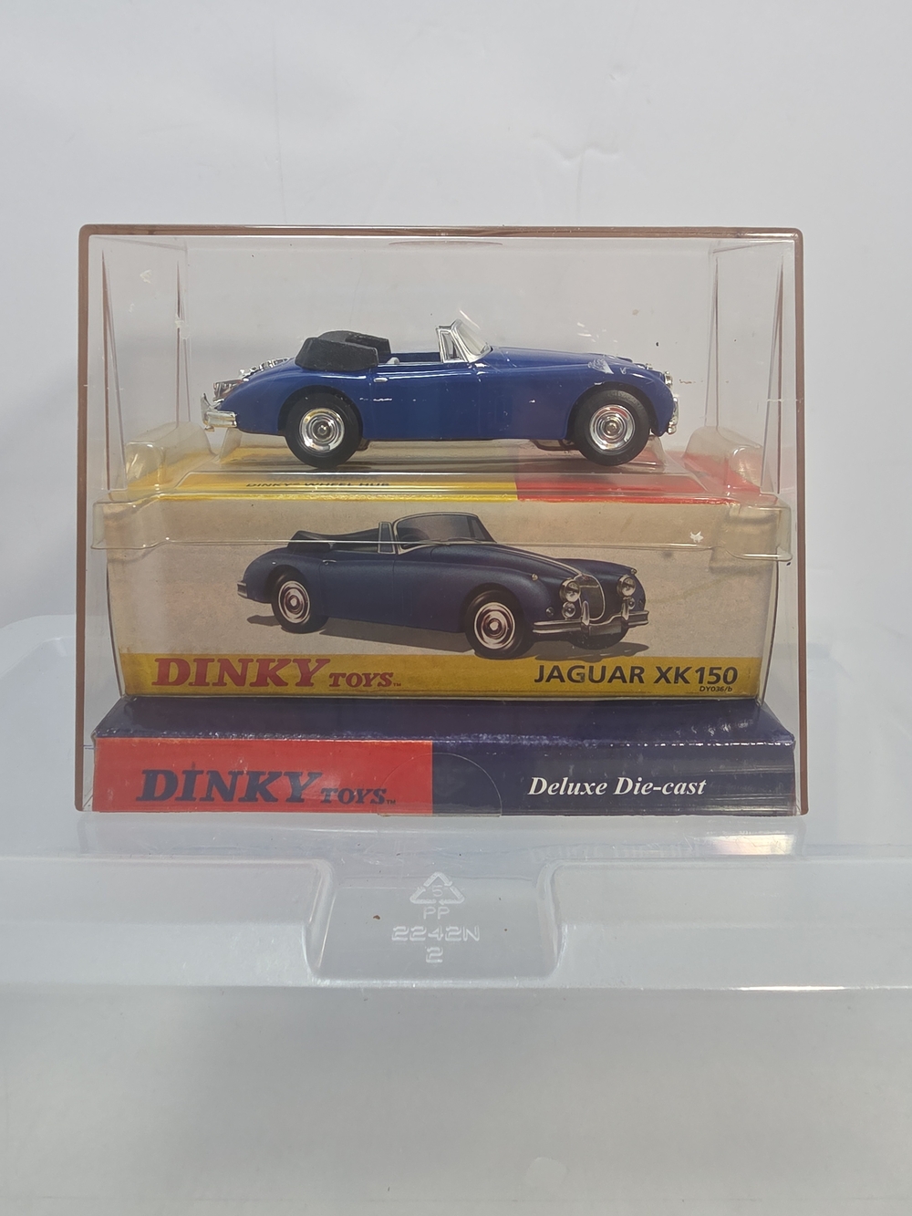 Dinky Toys Deluxe Die-Cast Jaguar XK150 Convertible Blue 1:43 Mattel NIB (UR)